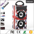 Low price KBQ-601 active portable wireless bluetooth small speaker disco light USB FM